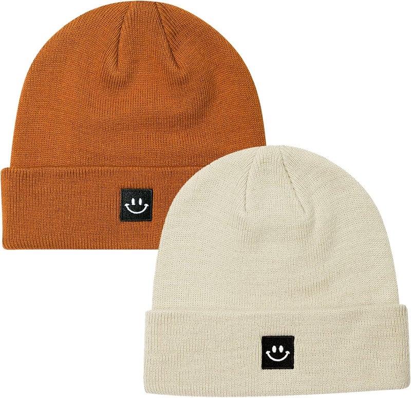 Paladoo Knit Beanie Hat for Men/Women 2Pack - Image 1